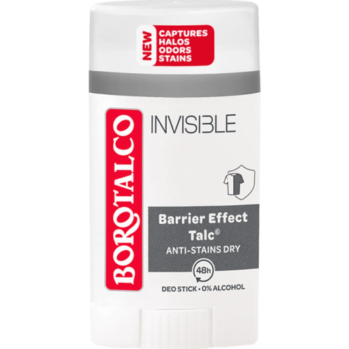 Дезодорант стік Borotalco Invisible, 40 мл